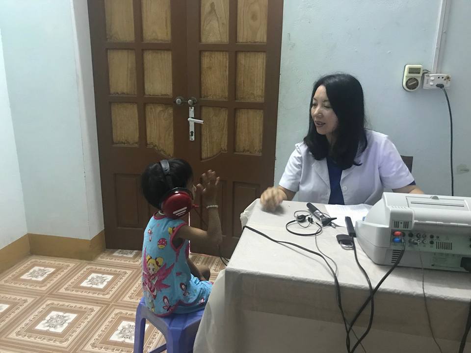 Trợ thính Thiên Đức thiện nguyện tại giáo xứ Đồng Chương - Tuyên Quang tháng 5-2018